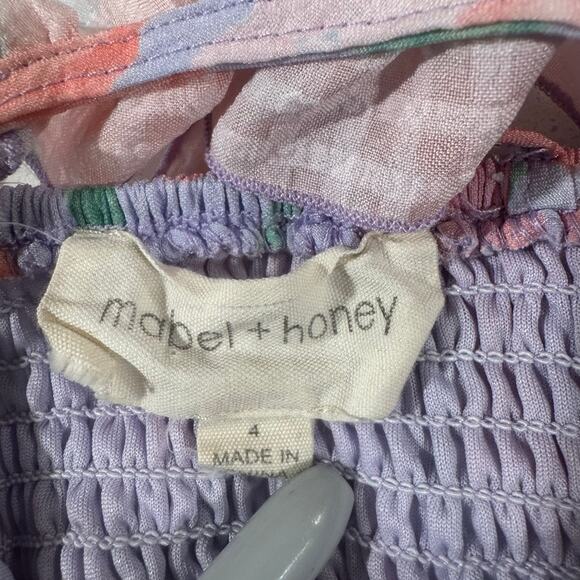 Mabel + Honey Toddler Girl 4T Floral Dress - Picture 3 of 5